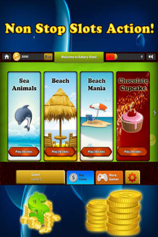 Beach Slots - Gambling Boom In Sea Beach Side Under Sun XP LT Free screenshot 4
