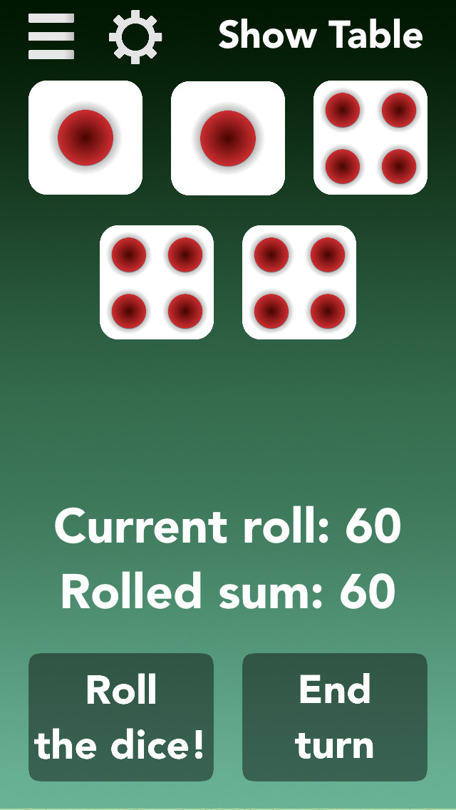 Thousand - Roll Five Dices to Collect Points