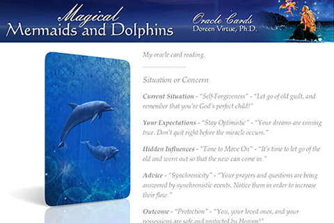 Magical Mermaids and Dolphins Oracle Cards - Doreen Virtue, Ph.D. screenshot 3