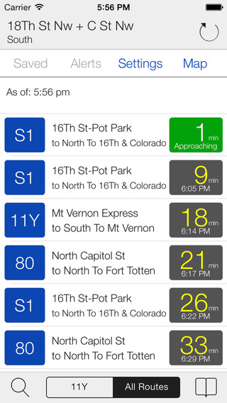 Transit Stop: DC Metro Tracker Free
