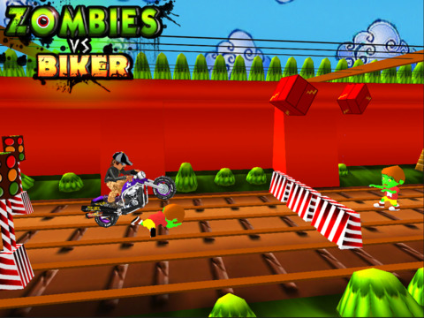 【免費遊戲App】Zombie Vs Biker - FREE ( 3d Racing and Shooting Game for Kids )-APP點子