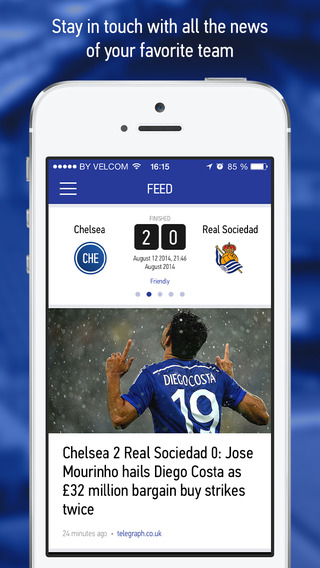 CFC Live – Live Scores Results News for Chelsea Fans