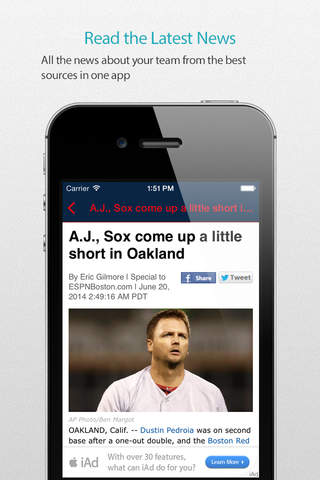 Boston Baseball Schedule— News, live commentary, standings and more for your team! screenshot 3