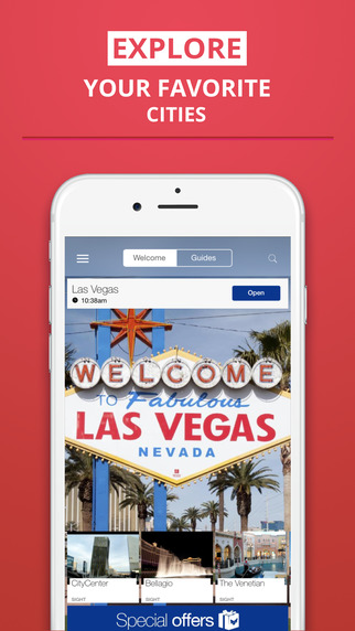 Las Vegas - your travel guide with offline maps from tripwolf guide for sights restaurants and hotel