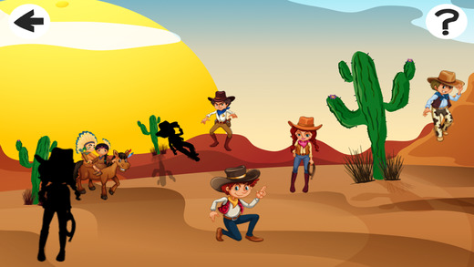 【免費遊戲App】A Cowboys Shadow Game to Learn and Play for Children-APP點子