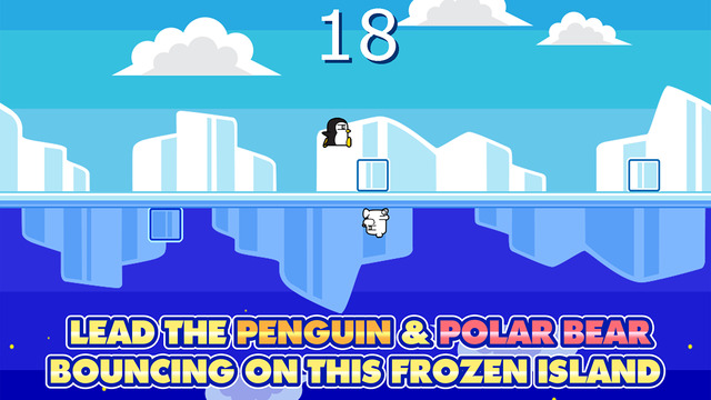 Happy Penguin Crazy Polar Bear - Frozen Ice Bounce Racing