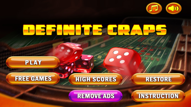 Definite Craps™ - Be The Master Shooter