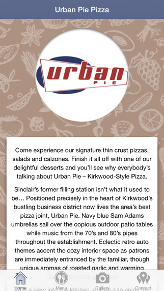 Urban Pie Pizza
