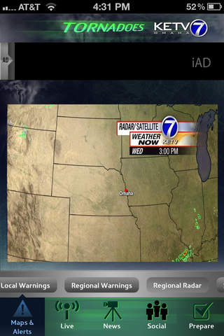 Tornadoes KETV NewsWatch 7 Omaha, Nebraska screenshot 2