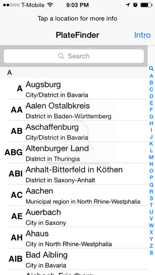 German PlateFinder