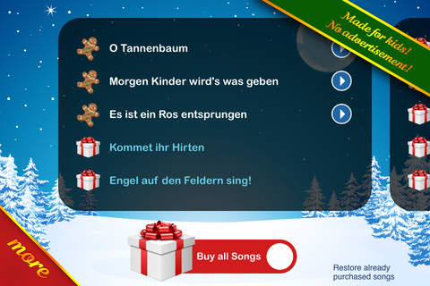Kinder-Weihnacht - Learn christmas songs playfully screenshot 4