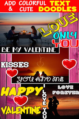 Love Pics Lab - A Photo Editor With Cool Stickers,Meme & Hearts For Valentine Day Lol Card screenshot 3