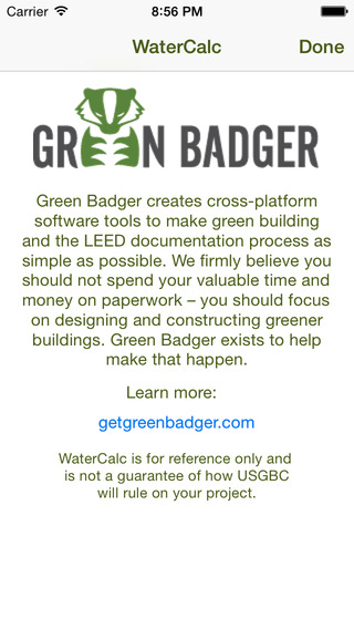 【免費書籍App】Green Badger WaterCalc-APP點子