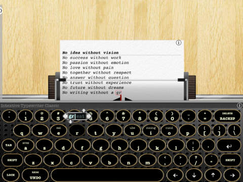 Intextive Typewriter screenshot 2
