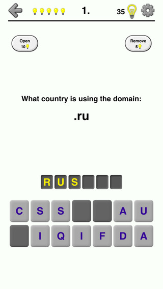 【免費遊戲App】Internet Top-Level Domain Names Quiz - Generic and Country Codes-APP點子