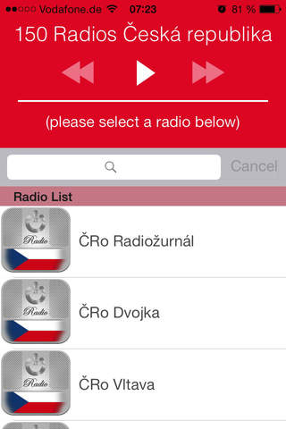 150 Radios Česká Republika (CZ) : Zprávy, Fotbal screenshot 2