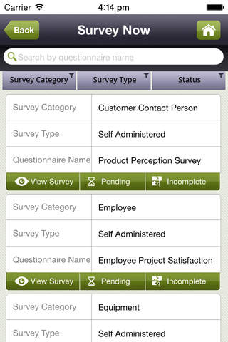 Enterprise Survey screenshot 2