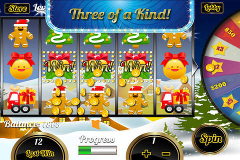 Christmas Holiday Fun Casino Games - Play Lucky Slots and Party with Jackpot Blackjack Free screenshot 2