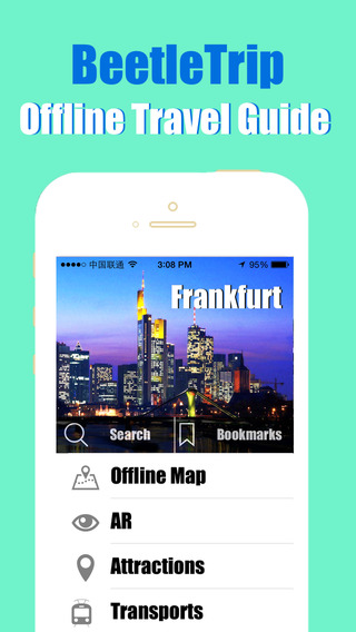 Frankfurt travel guide and offline city map BeetleTrip Augmented Reality Frankfurt bahn metro train 