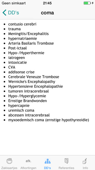 【免費醫療App】Medische Zakkaartjes 2 (inclusief medische afkortingen en differentiaal diagnoses)-APP點子