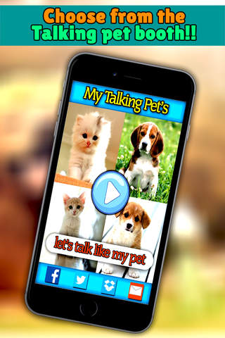 My talking pet mania for fun : Make your pet's alive & speak like funny! screenshot 2