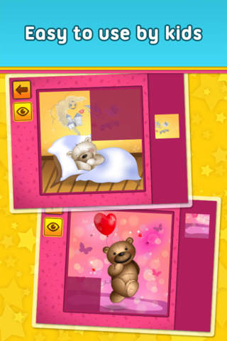 Cute Teddy Bears - puzzle game for little girls, boys and preschool kids - Free screenshot 4