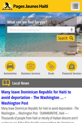 Pages Jaunes Haiti Yellow Pages screenshot 2