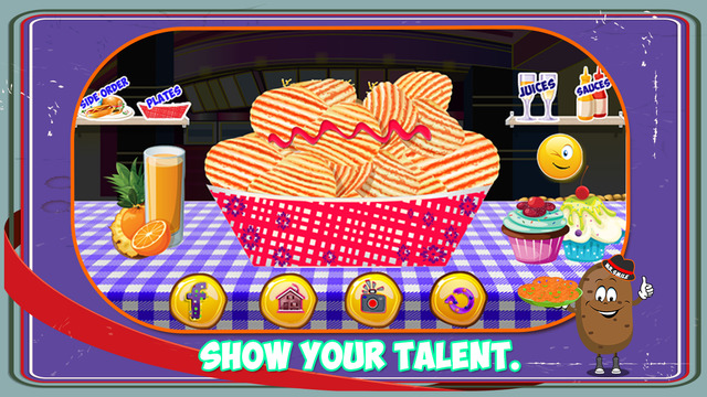 【免費遊戲App】Fries Maker - Crazy french fries kitchen cooking game-APP點子