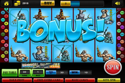 Titans Vs Olympians Slots - Play Vegas & Slot Machines - Spin to Win Pro! screenshot 4