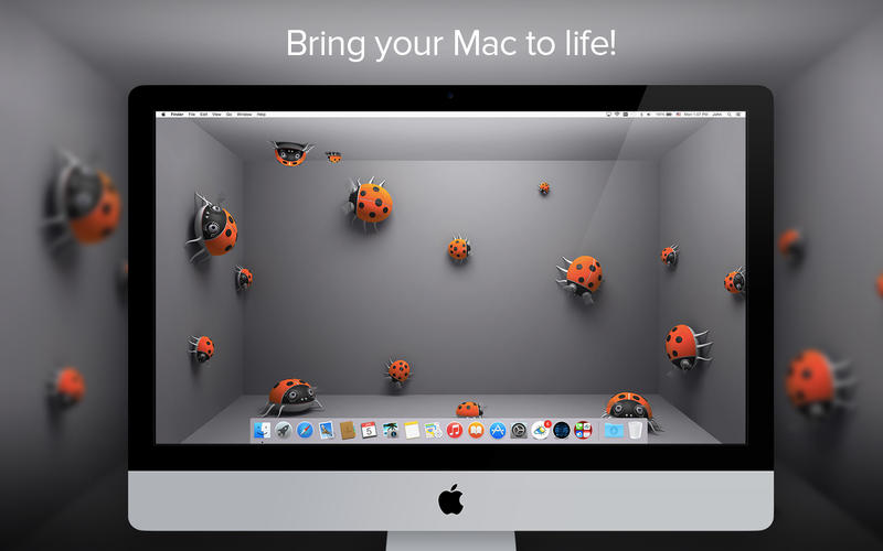 Display clock on mac desktop