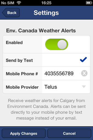 Calgary Wind Warning App screenshot 4