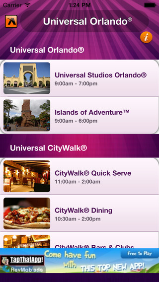 【免費旅遊App】Universal Studios-APP點子