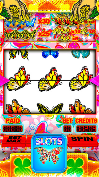 Butterfly Wild Slots Lucky Bonus Clan - Vegas Casino Castle Fairy Free Jackpot Slot Machine HD Girls