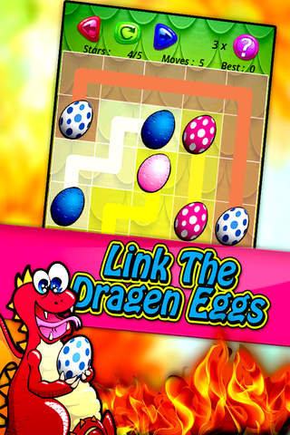 Dragon Eggs flow mania - Connect the matching eggs loop fun! screenshot 2