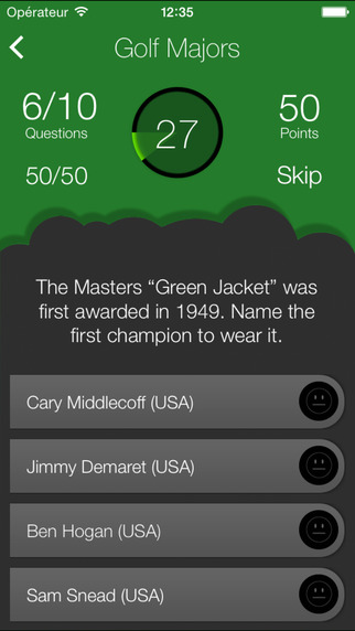 【免費遊戲App】Golf Majors Quiz-APP點子