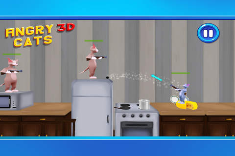 Angry Cats 3D Pro screenshot 3