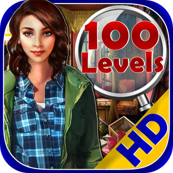 Hidden Objects 100 levels unlimited fun LOGO-APP點子