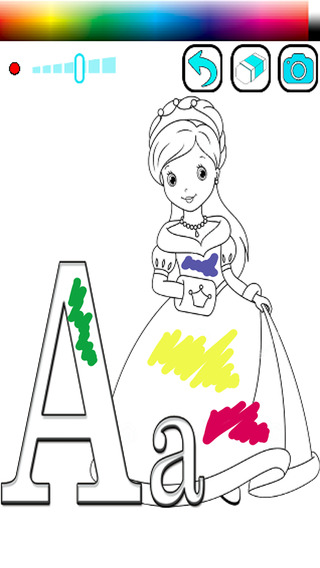 【免費教育App】Coloring Book ABCs For Collection Of Princess Edition-APP點子