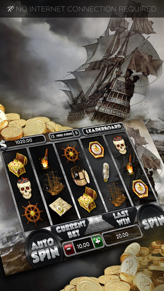 Battle of the Pirates of The Sea Slots Machines - FREE Las Vegas Casino Premium Edition