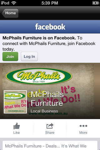 McPhails Furniture screenshot 2