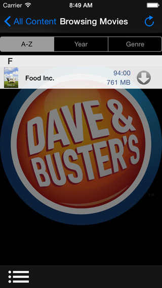 Dave Buster's Mobile Media
