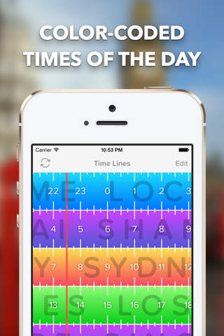 Time Lines - World Clock With Widget screenshot 3