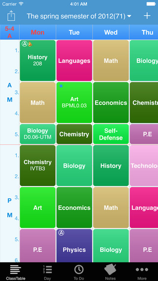 MyClassTable - Class Timetable Manager Schedule and Drawing for Student