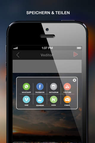 Veditor -Video bearbeiten hinzufügen Sie Filter, Text, Musik, SoundEffekte & Bilder screenshot 4