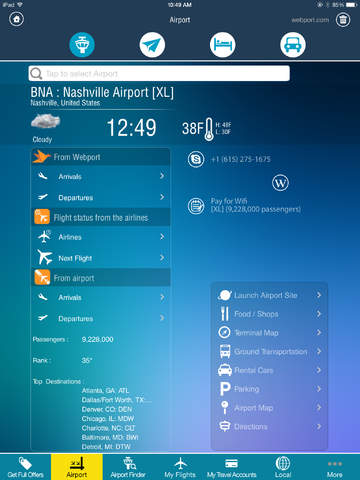 Nashville Airport Pro (BNA) Flight Tracker Premium Radar screenshot 2