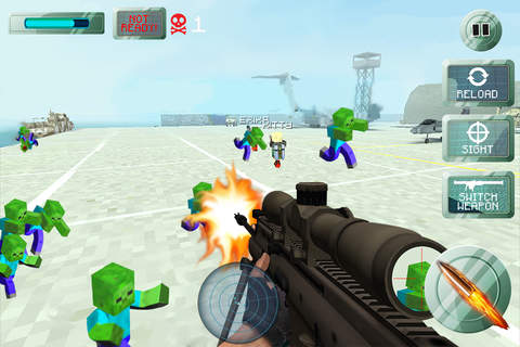 Block Zombie Warfare screenshot 2