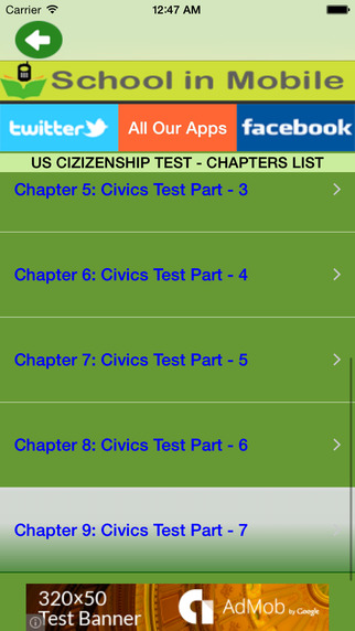 【免費書籍App】US Citizenship Test Free-APP點子