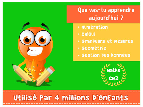 【免費教育App】iTooch Maths CM2 | Exercices de révision et d’aide en Géométrie, Division, Multiplication, Mesures et Grandeurs pour les élèves de primaire | Gratuit & Fun-APP點子