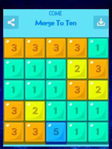 【免費遊戲App】Come Merge To Ten-APP點子