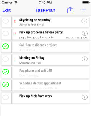 TaskPlan Pro - Checklist for Planning Organization and Personal Task Keeping screenshot 2